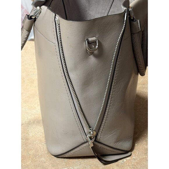 Michael Kors Blakely Leather Tote Bag Silver Hardware Dual Handle Handbag - Picture 8 of 16